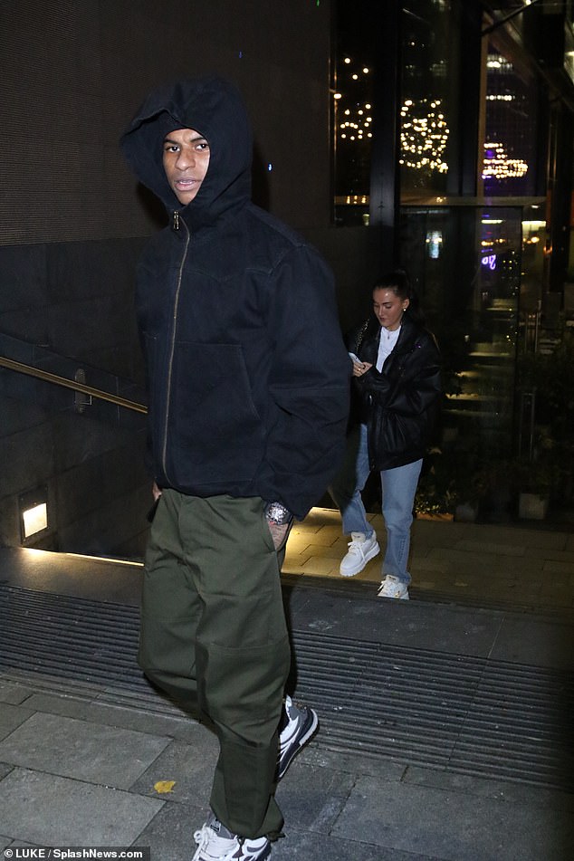 Manchester United striker, Marcus Rashford sparks reconciliation rumours with former fianc�e Lucia Loi as he books an entire restaurant for a romanic dinner date (Photos)