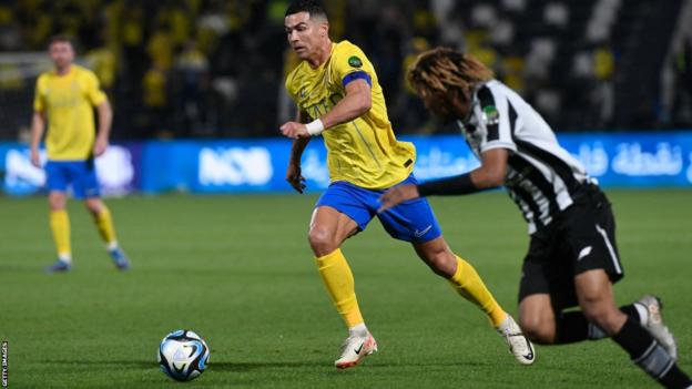 Cristiano Ronaldo in action for Al Nassr